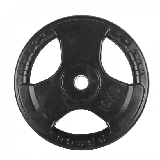 Regular TriGrip Rubber Weight Plates 10Kg (10Kg X 2 =20kgs)