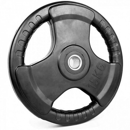 Regular TriGrip Rubber Weight Plates 15Kg (15Kg X 2 = 30kgs)